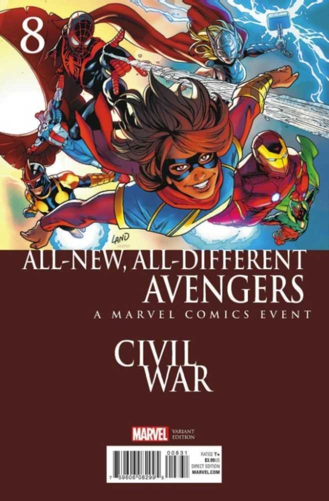 All New All Different Avengers #08 Mayhew Civil War Variant Aso