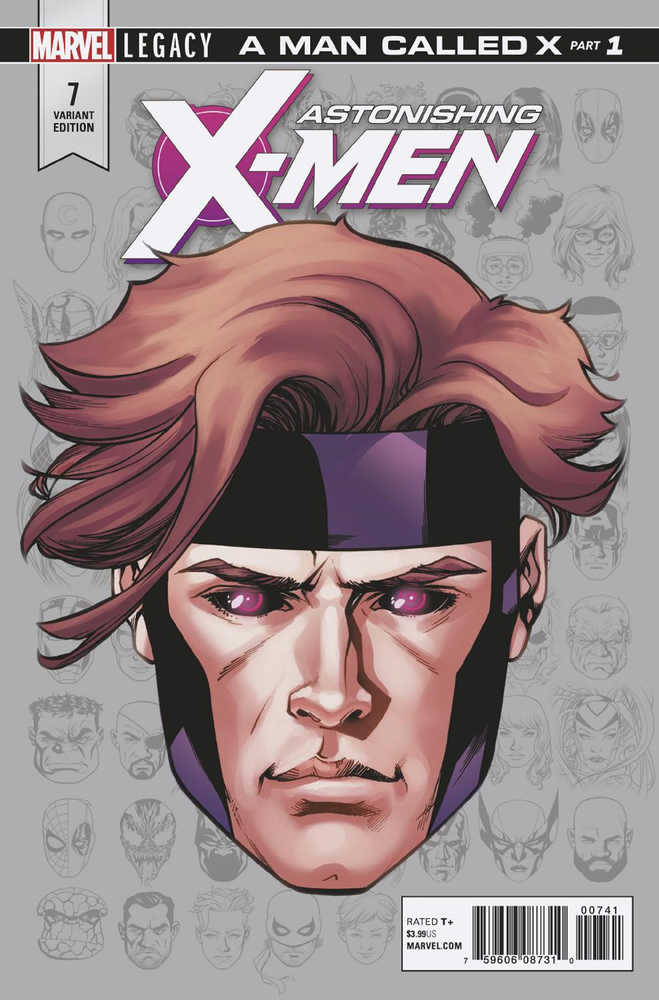 Astonishing X-Men (2017) #07 McKone Legacy Headshot Variant Leg