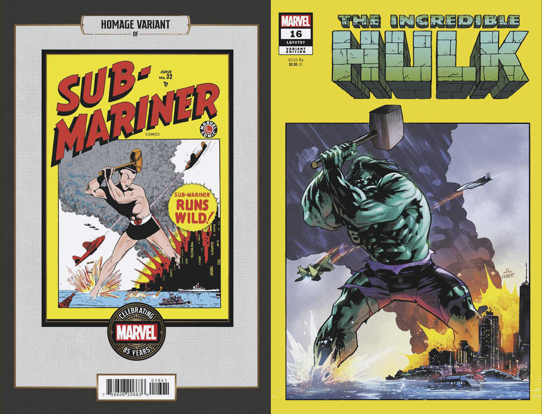 Incredible Hulk #16 Jan Bazaldua Marvel 85th Homage Variant