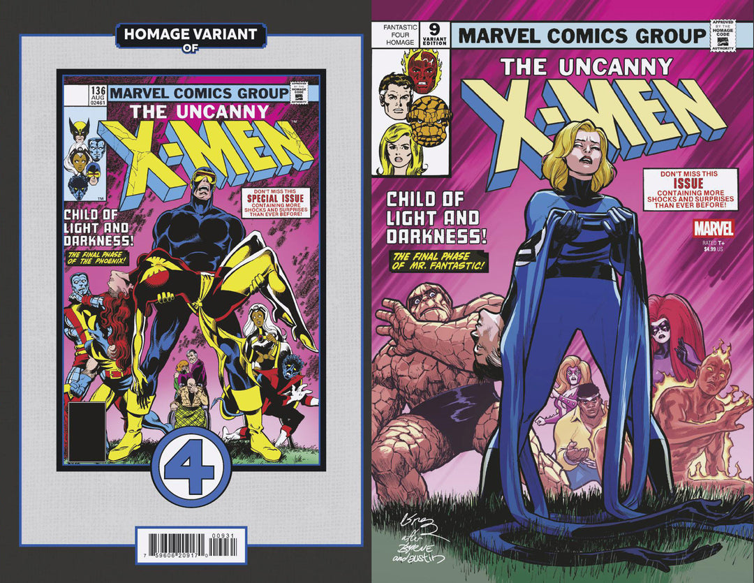 Uncanny X-Men #09 David Lopez Fantastic Four Homage Variant