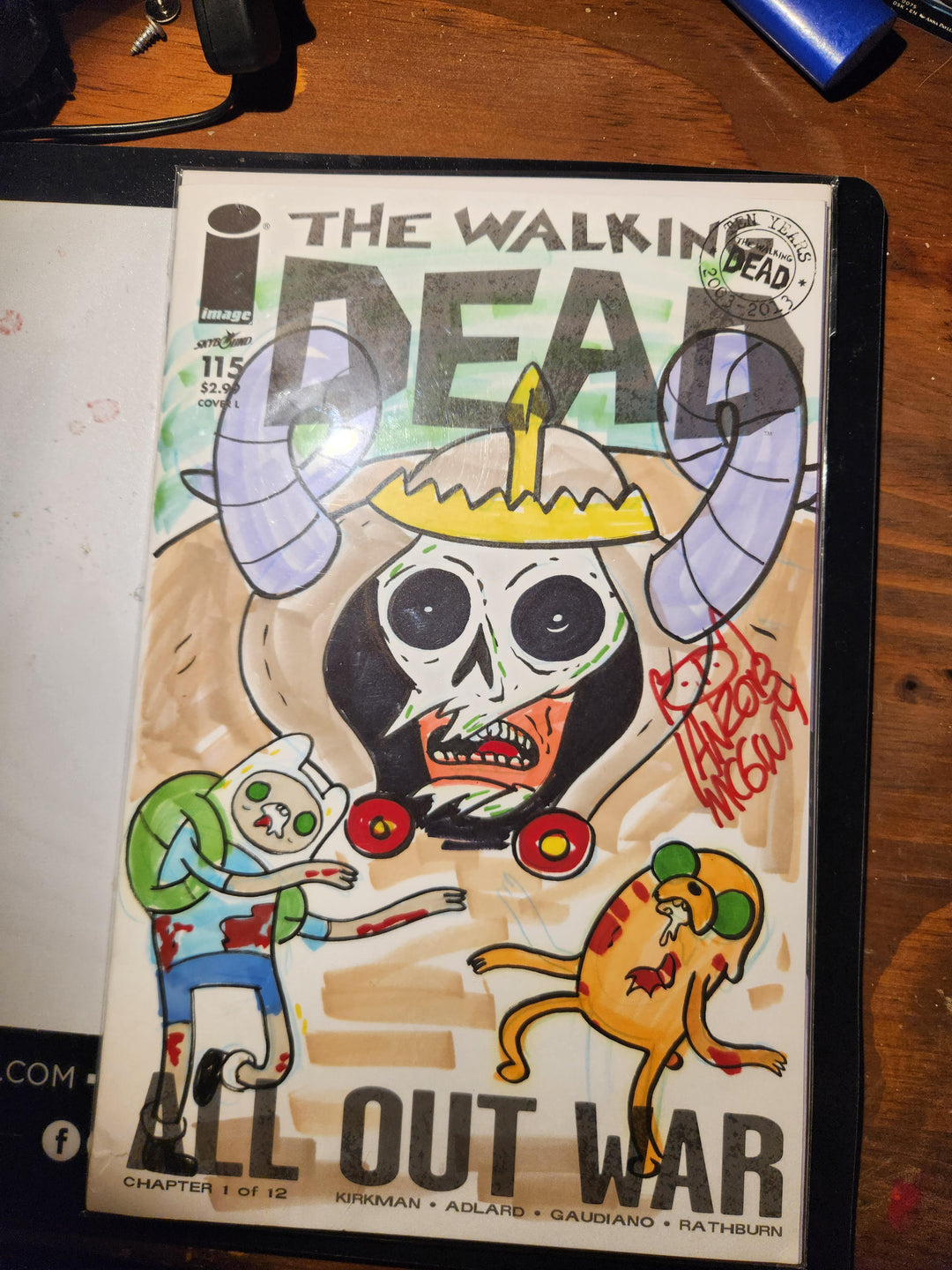 The Walking Dead #115 Blank Cover Variant Sketch by Ian McGinty