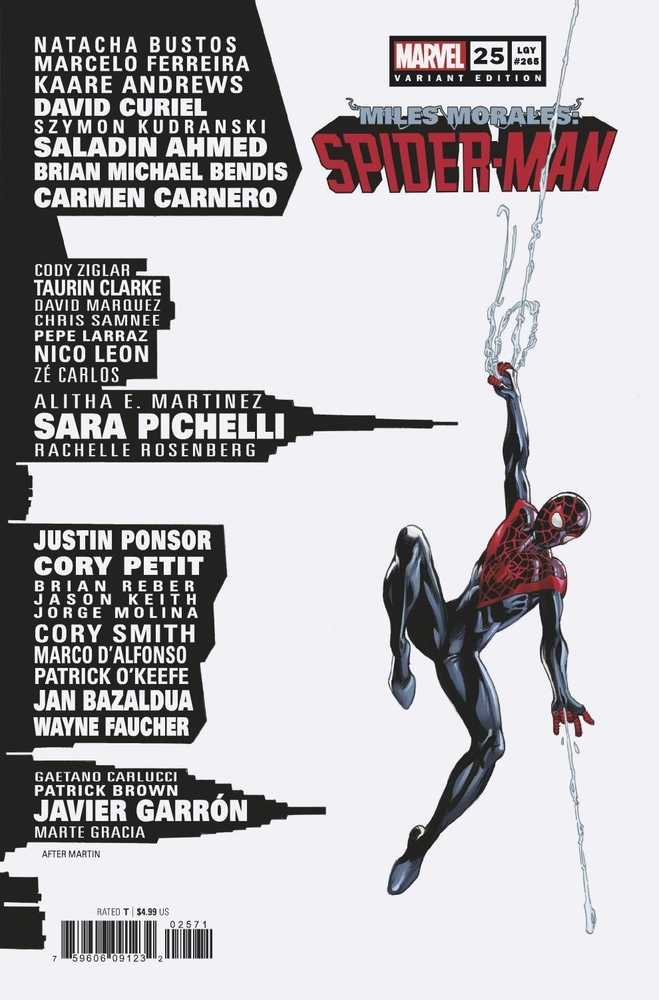Miles Morales Spider-Man (2018) #25 Bagley Skyline Variant