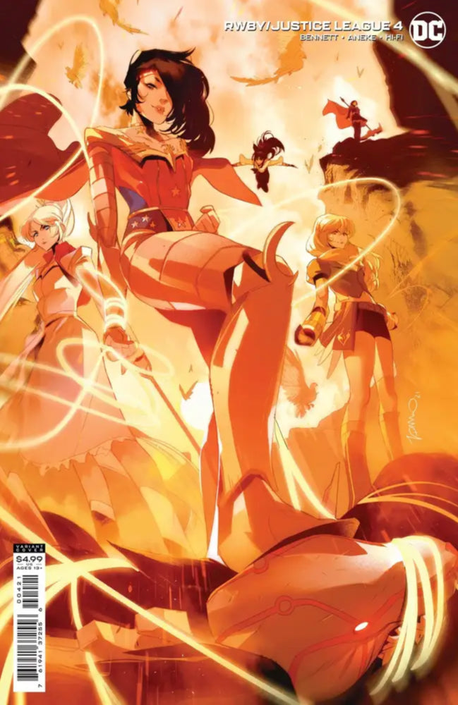 Rwby Justice League #4 (Of 7) Cover B Simone Di Meo Card Stock Variant