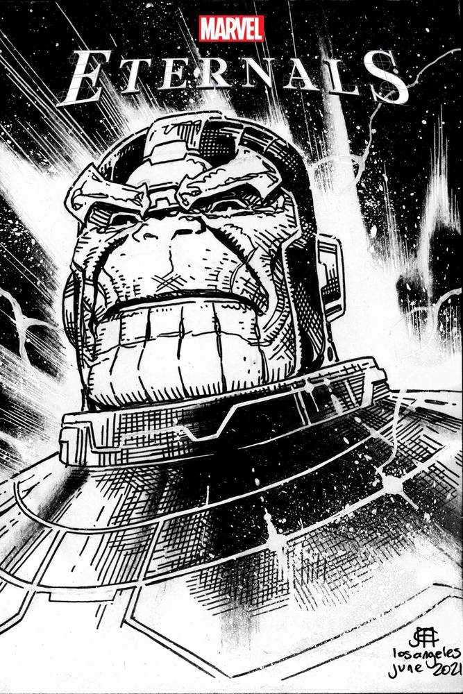 Eternals (2021) #09 Cheung Headshot Sketch Variant