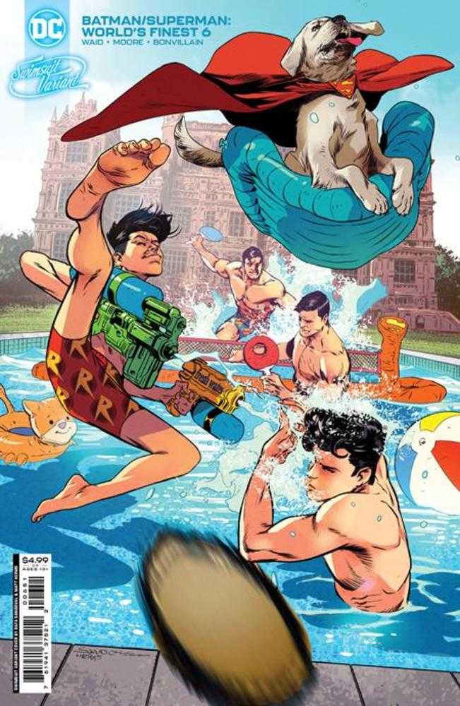 Batman Superman Worlds Finest #06 Cover C Rafa Sandoval Swimsuit Card Stock Variant