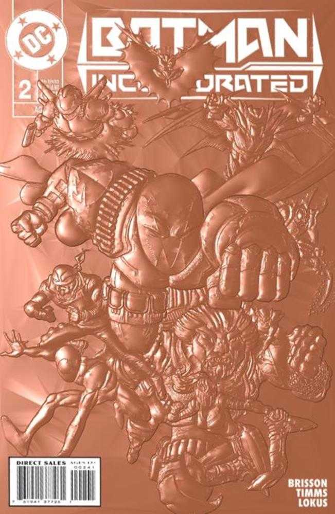 Batman Incorporated (2022) #02 Cover C Chris Burnham 90s Cover Month Foil Multi-Level Embossed Card Stock Variant Allocations May Occur