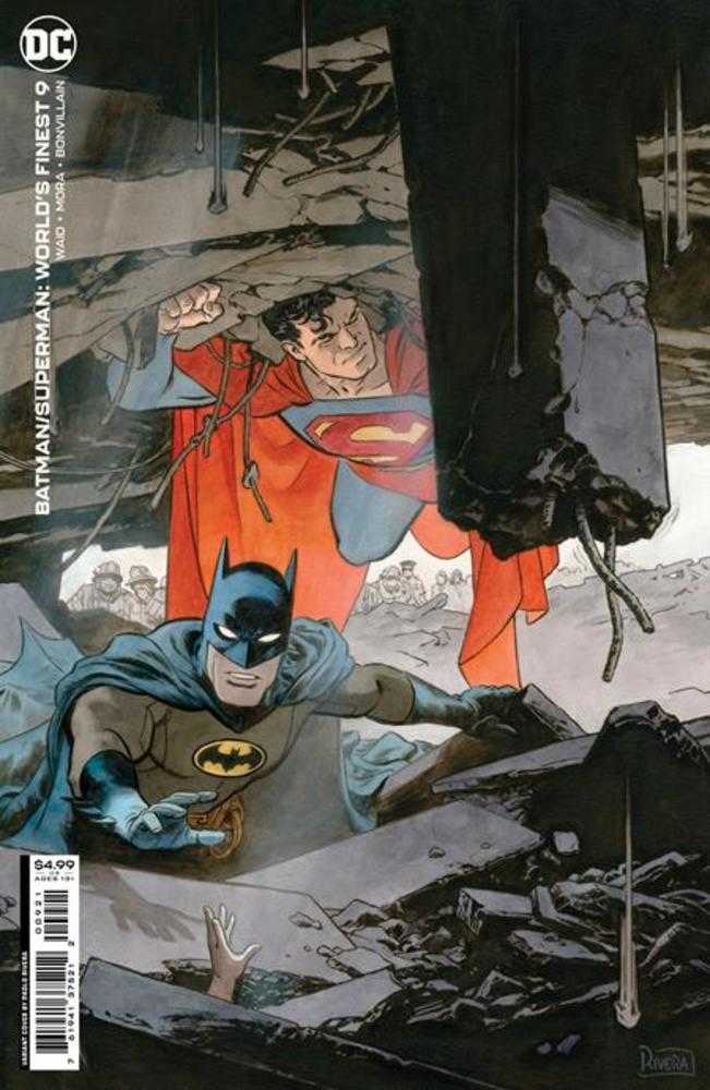 Batman Superman Worlds Finest #09 Cover B Paolo Rivera Card Stock Variant
