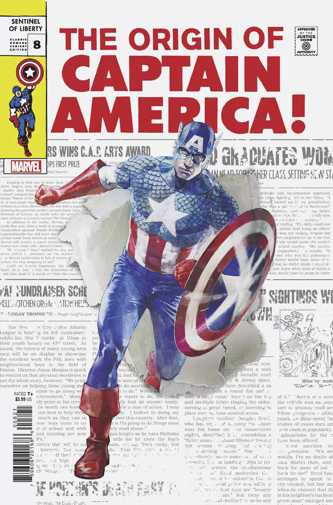 Captain America Sentinel Of Liberty #08 Classic Homage Variant