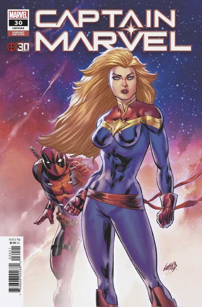 Captain Marvel (2019) #30 Liefeld Deadpool 30th Variant