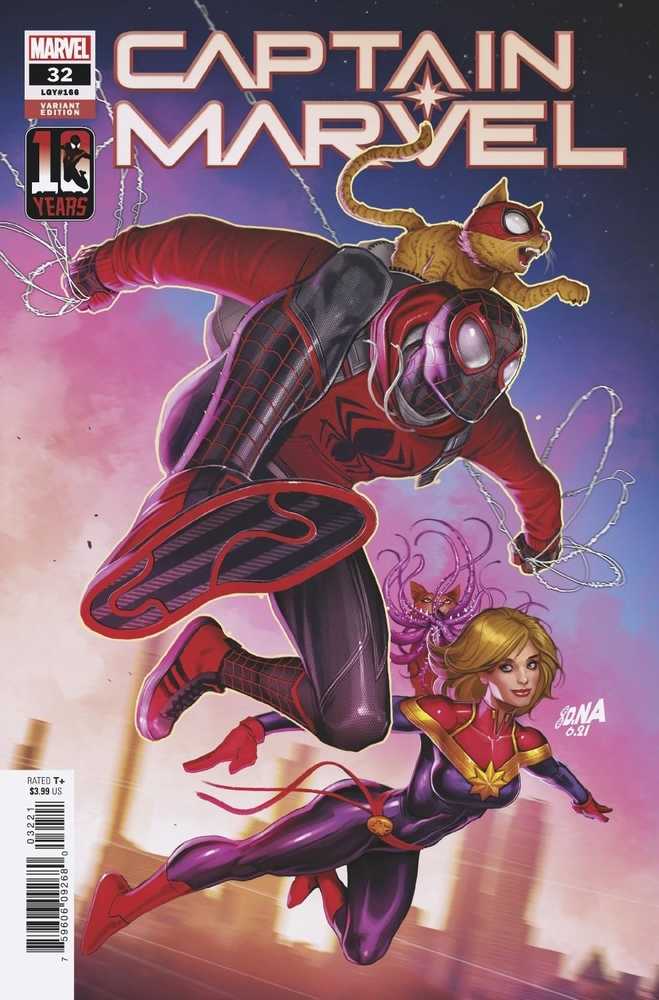 Captain Marvel (2019) #32 Nakayama Miles Morales 10th Anniv Variant