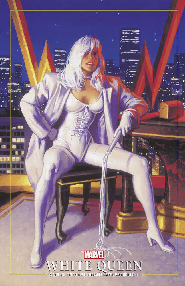 X-Men (2021) #33 Greg And Tim Hildebrandt White Queen Marvel Masterpieces III Variant [ Fhx]