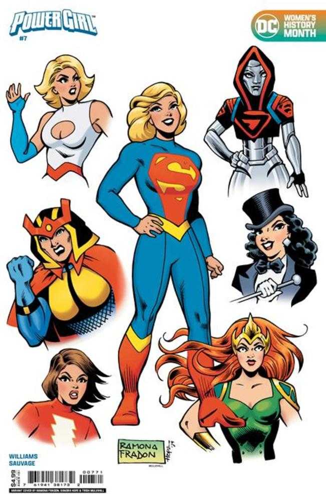 Power Girl #07 Cover F Ramona Fradon Womens History Month Card Stock Variant