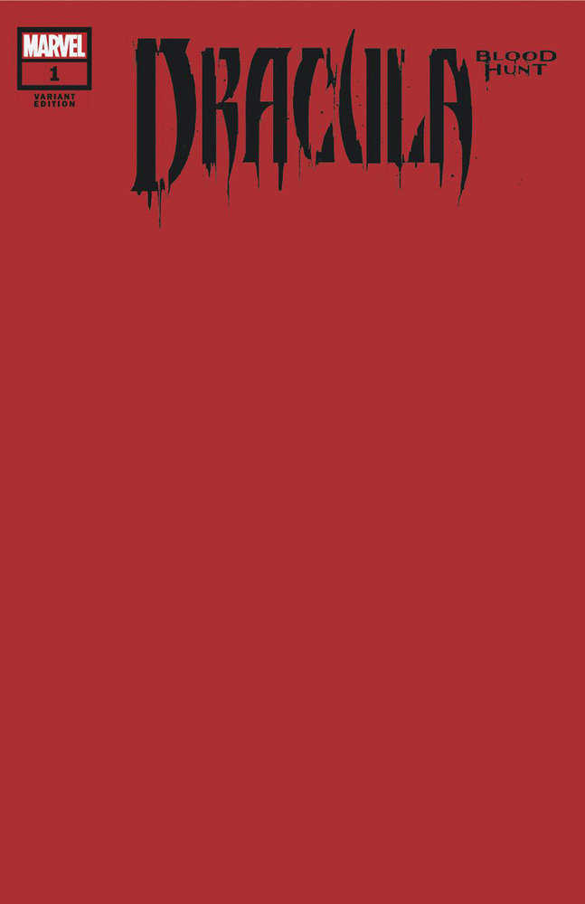 Dracula Blood Hunt #1 Blood Red Blank Variant [Bh]