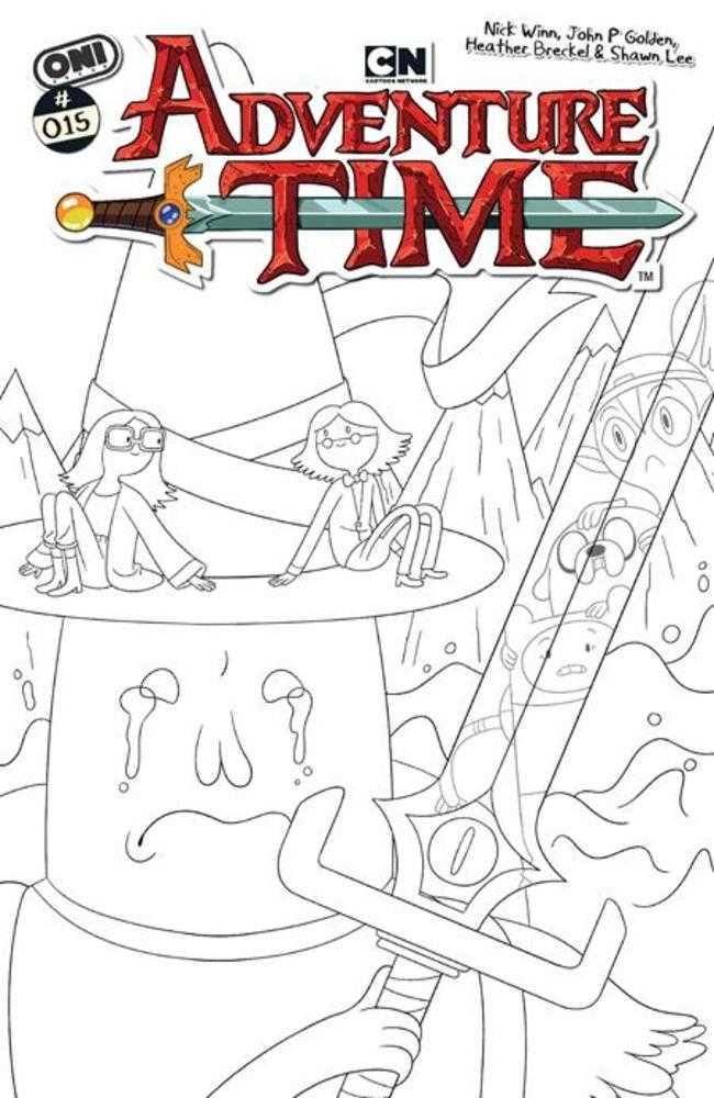 Adventure Time (2025) #15 Cover E Inc 1:20 Nick Winn Black & White Variant