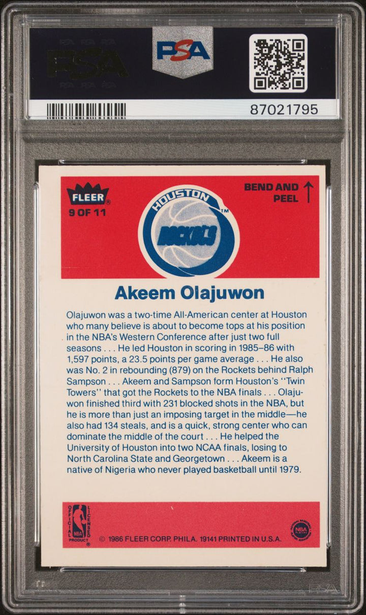 Complete 1986 Fleer Sticker Set #1-11