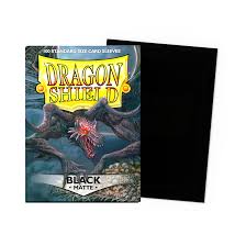 Dragon Shield Sleeves: Standard Matte - Black 100CT