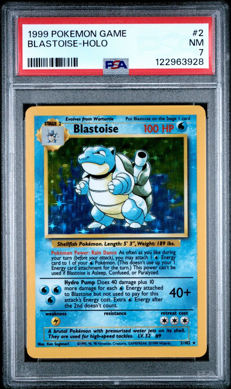 Blastoise #2 Base Set: NM 7