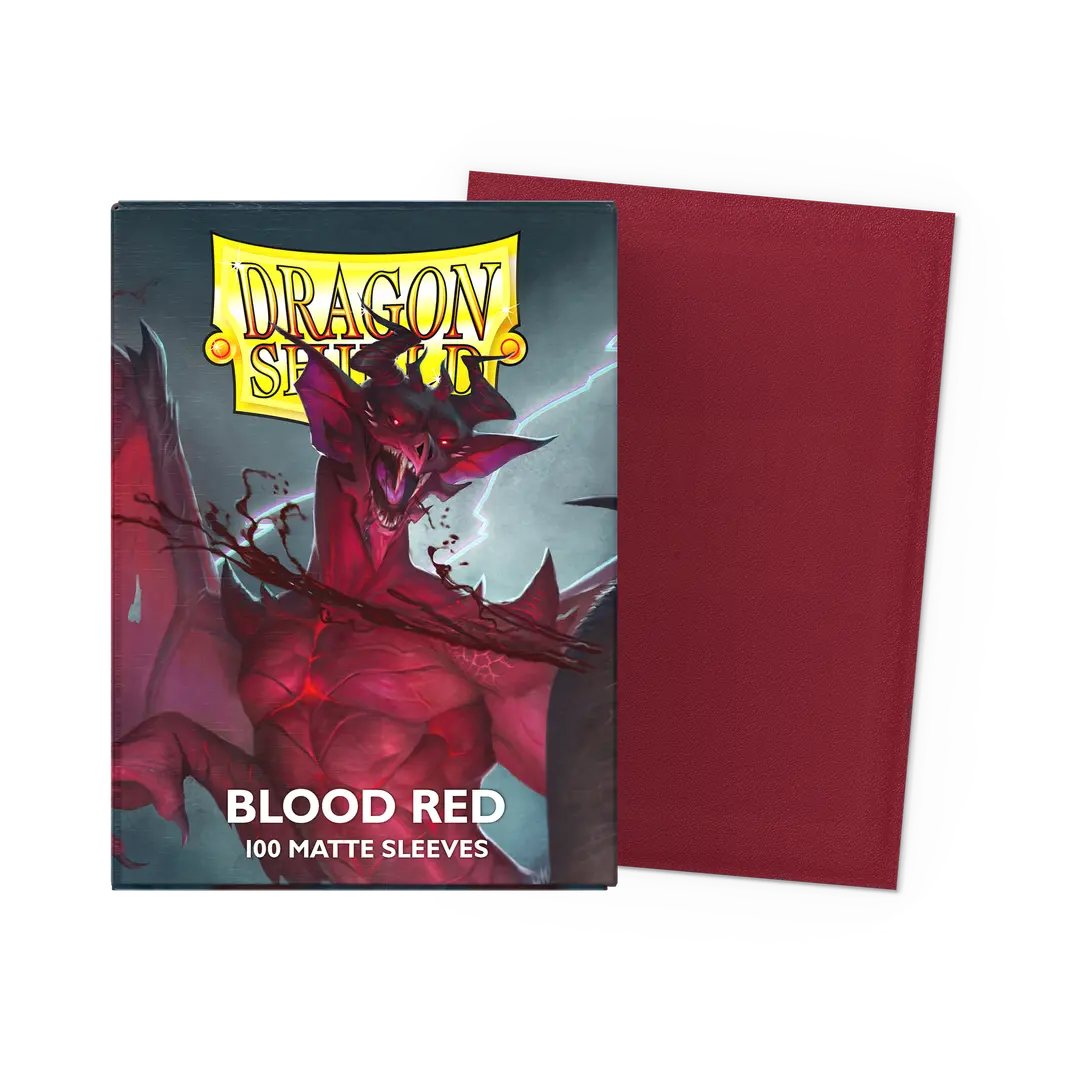 Dragon Shield Sleeves: Standard Matte - Blood Red 100CT