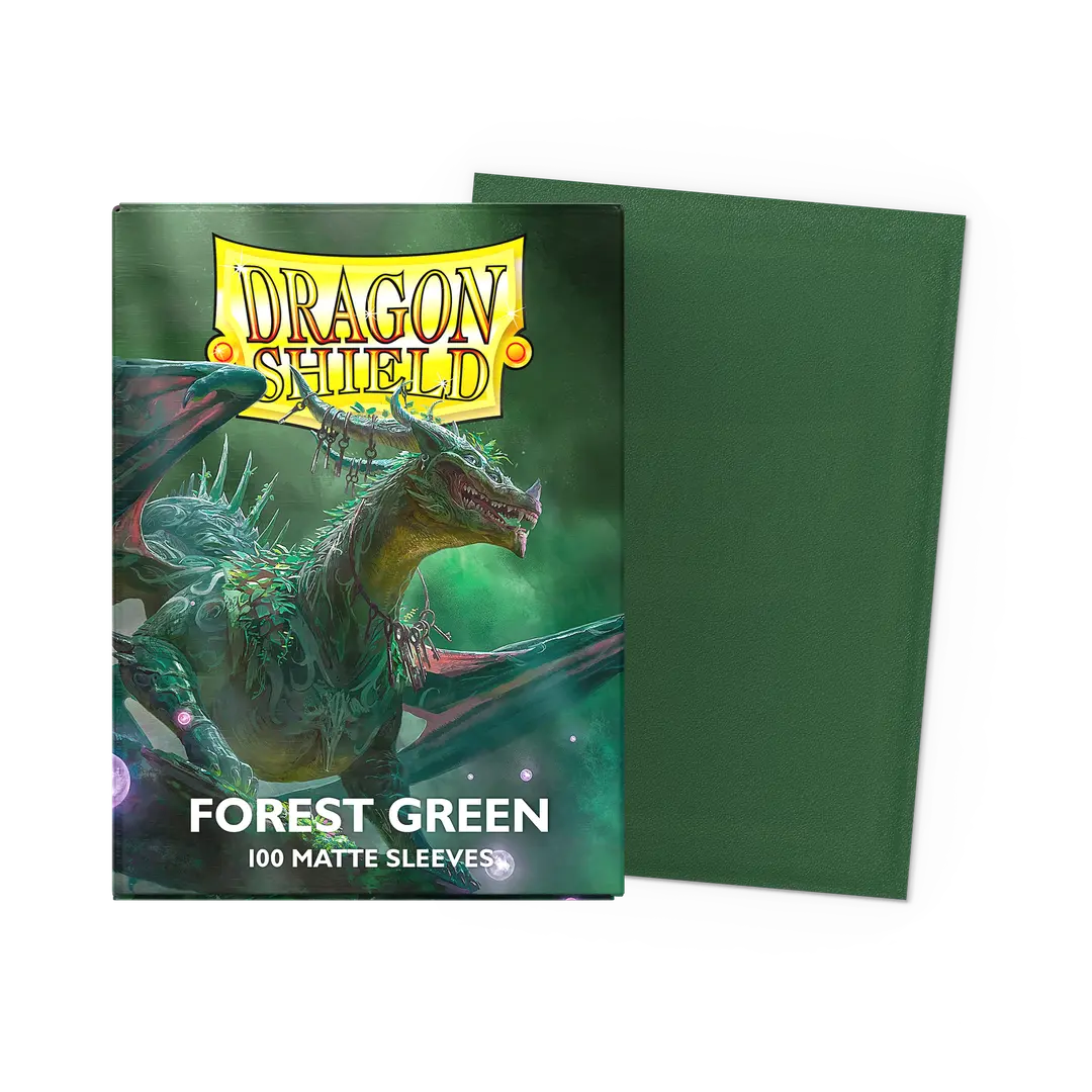 Dragon Shield Sleeves: Standard Matte - Forest Green 100CT