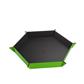 MAGNETIC DICE TRAY HEXAGONAL BLACK/GREEN