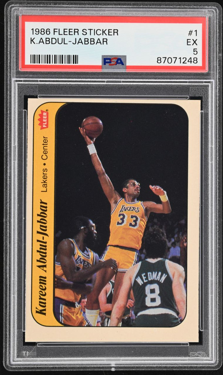 Complete 1986 Fleer Sticker Set #1-11