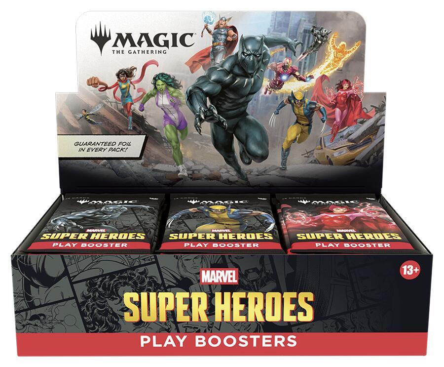 Collectibles Unlimited NH Marvel Super Heroes - Play Booster Display - Marvel Super Heroes (MSH)