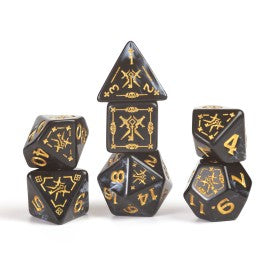 Sirius Dice: D&D Adventure Dice - Rogue: Black