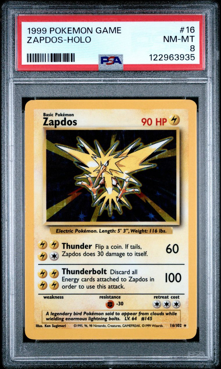 Zapdos #16 Base Set: NM-MT 8