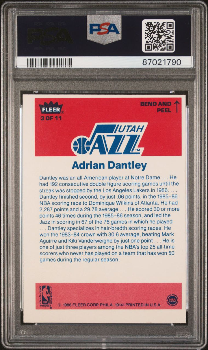 Complete 1986 Fleer Sticker Set #1-11