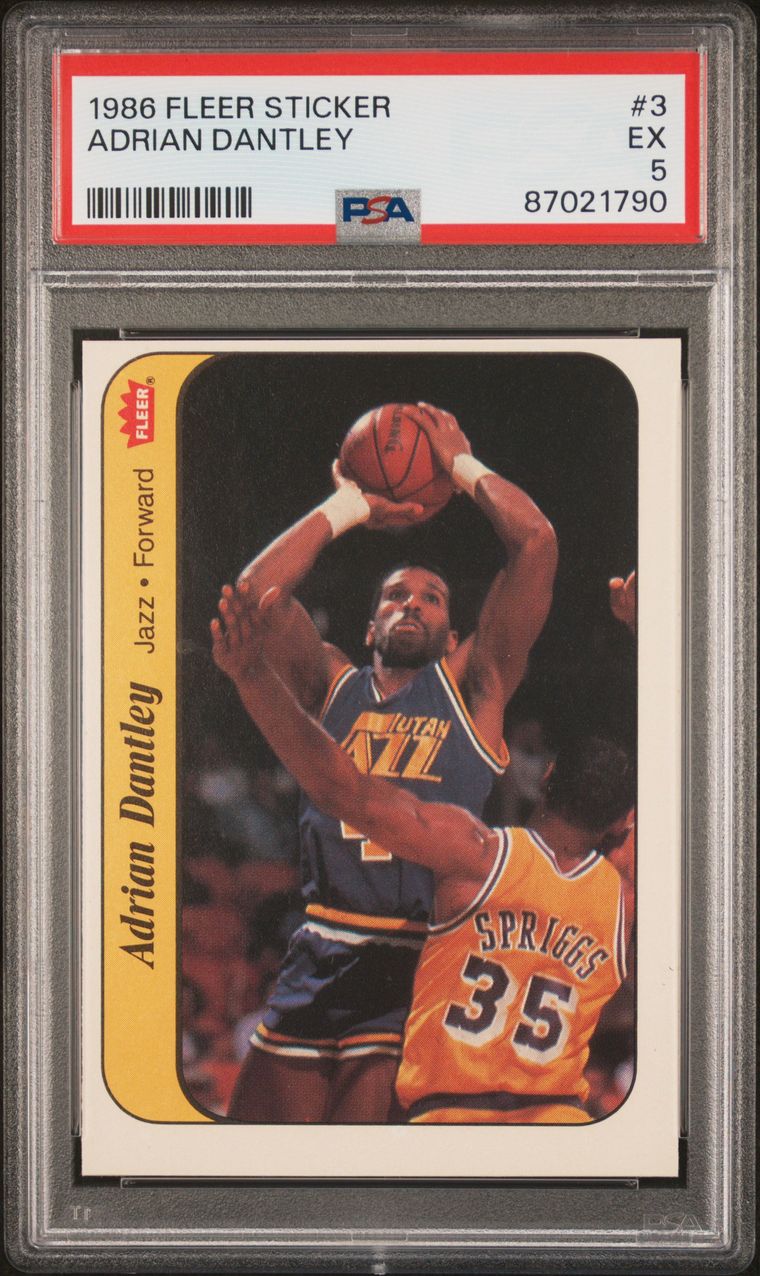 Complete 1986 Fleer Sticker Set #1-11