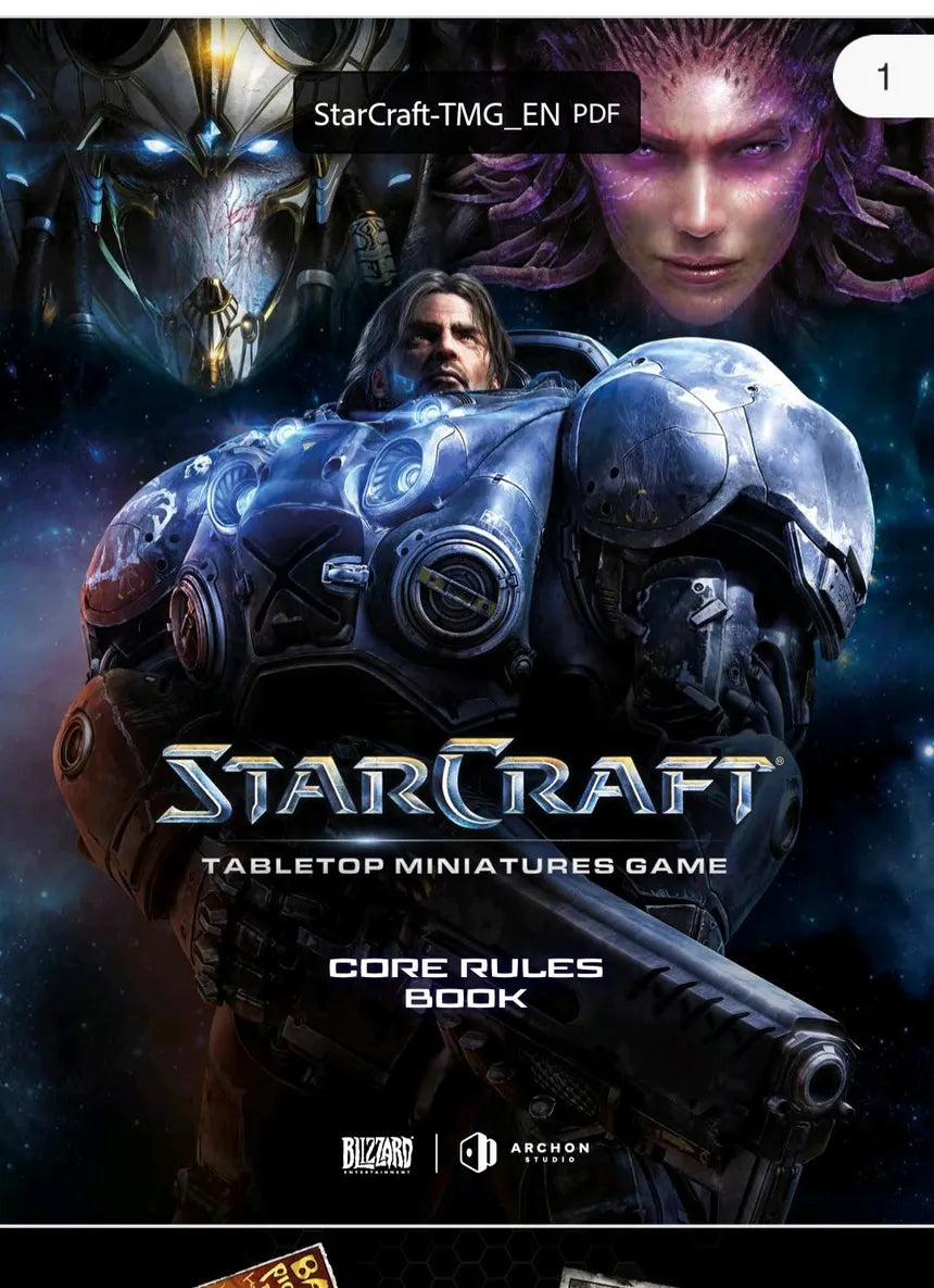 StarCraft: Tabletop Miniatures Game - Core Rules Book
