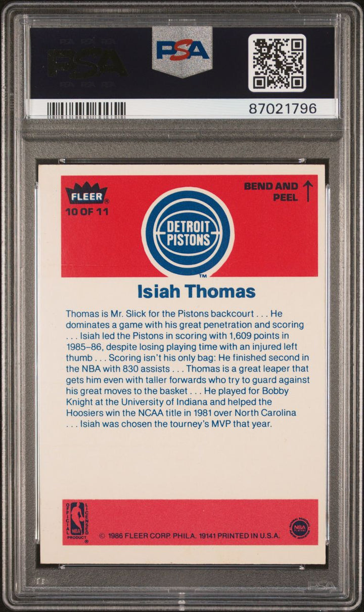 Complete 1986 Fleer Sticker Set #1-11