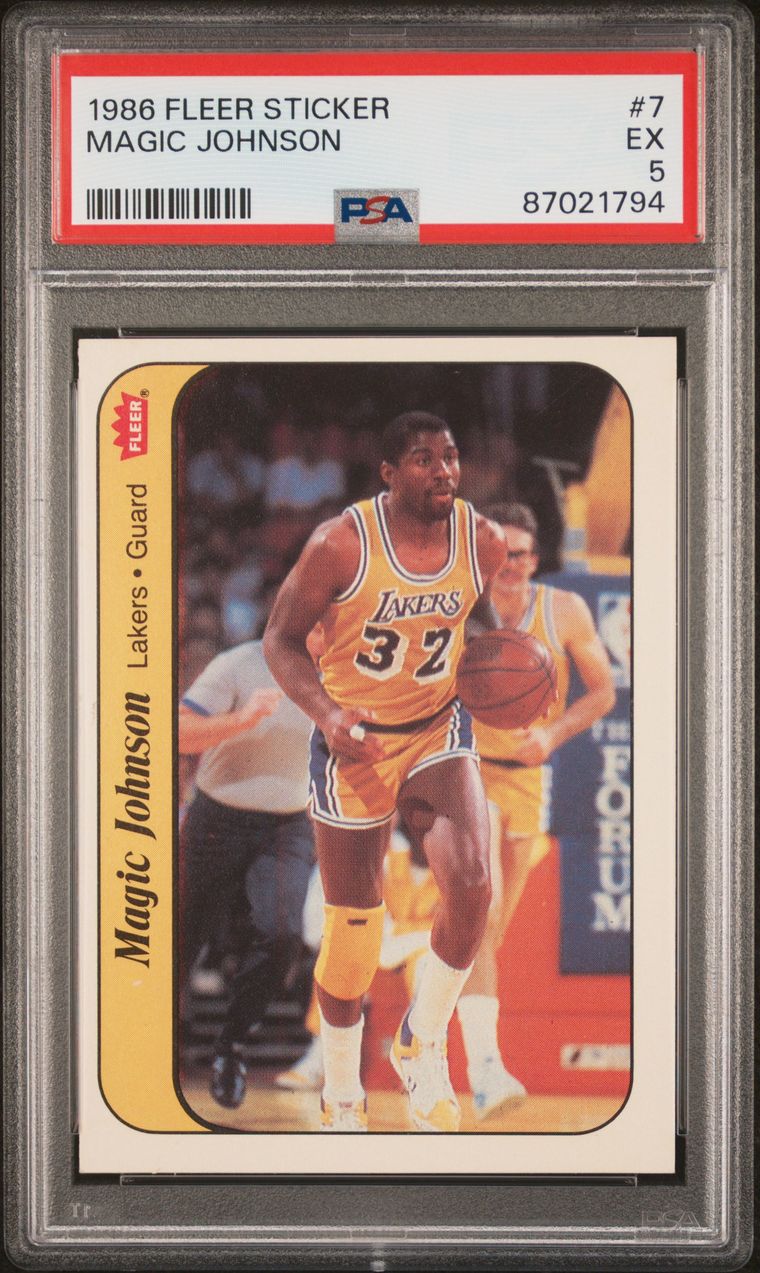 Complete 1986 Fleer Sticker Set #1-11