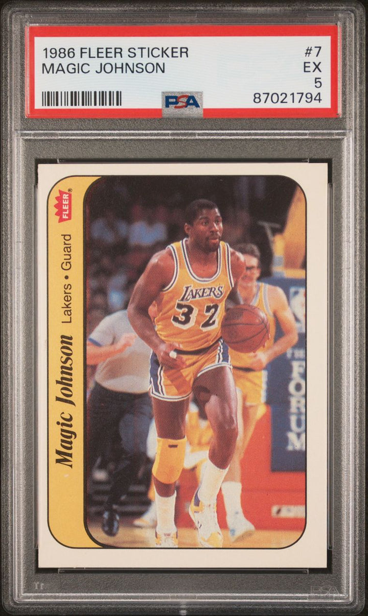 Complete 1986 Fleer Sticker Set #1-11