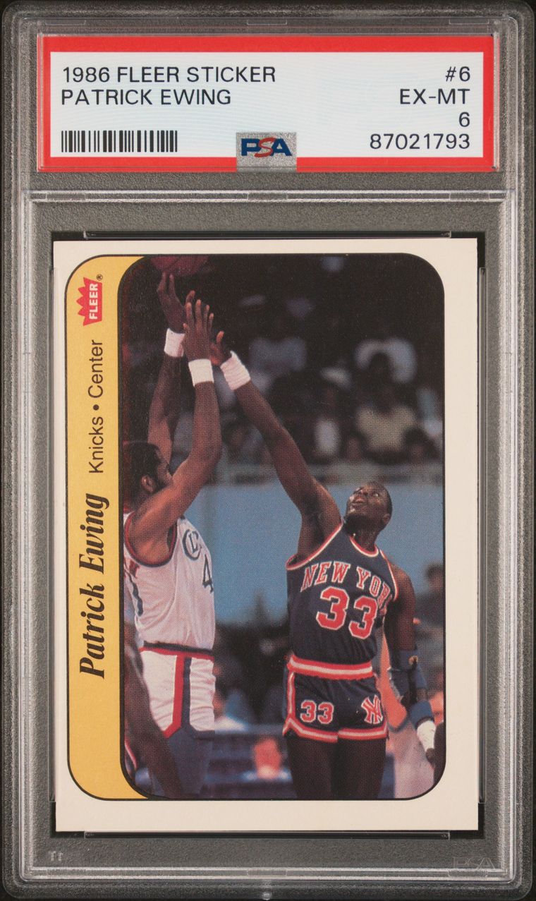 Complete 1986 Fleer Sticker Set #1-11