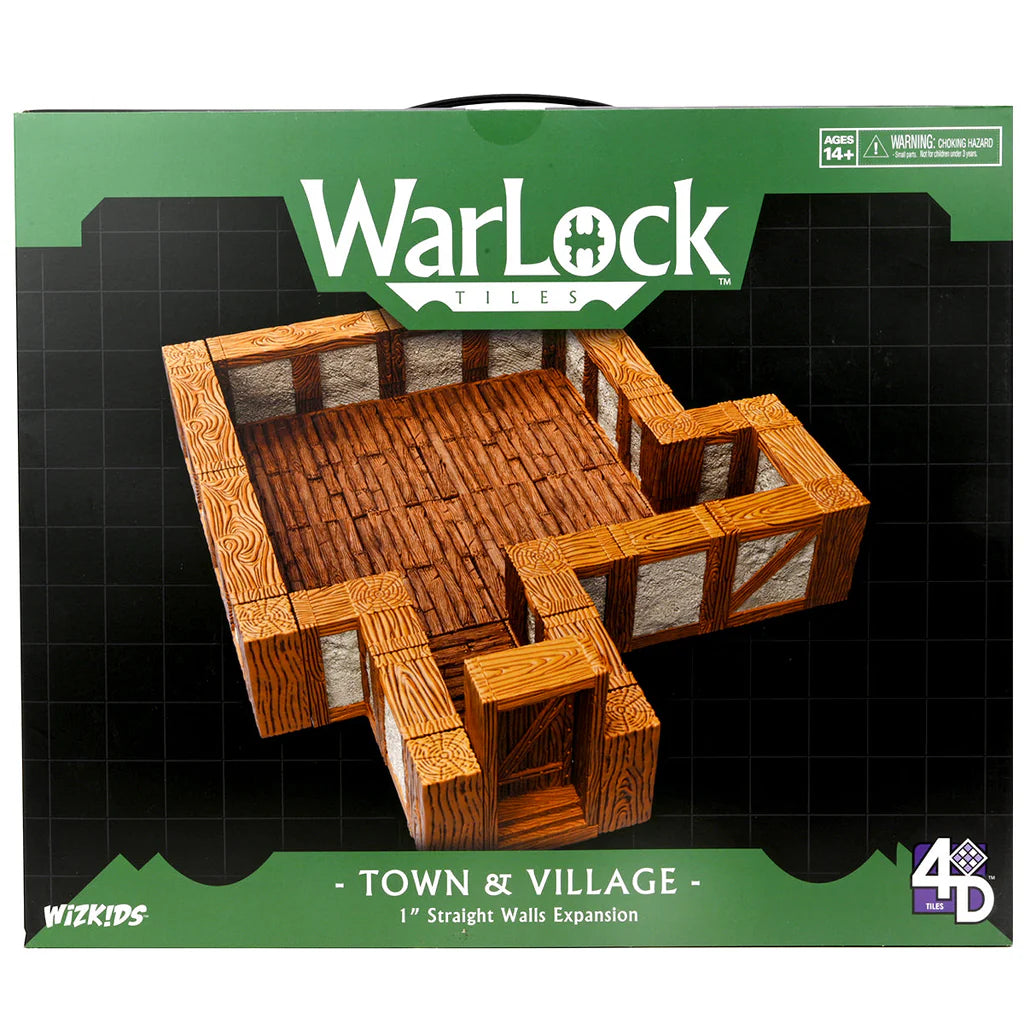 WarLock Tiles: Expansion Pack - 1 in. Town & Village Straight Walls