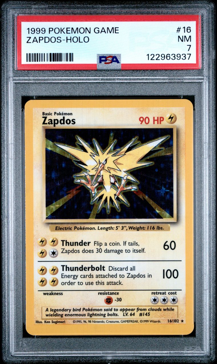 Zapdos #16 Base Set: NM 7