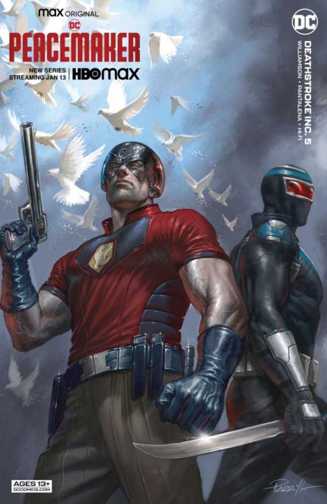 Deathstroke Inc #05 Cover C Lucio Parrillo Peacemaker Card Stock Variant