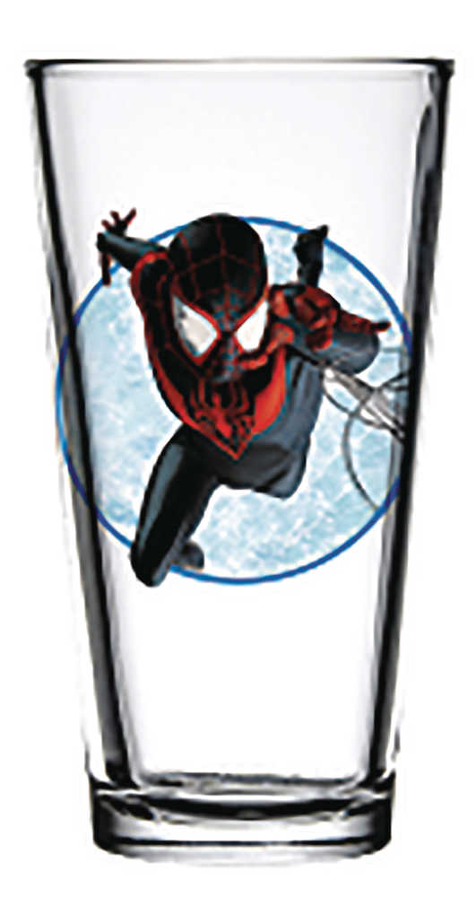Toon Tumblers Series 3 Miles Morales Clear Pint Glass