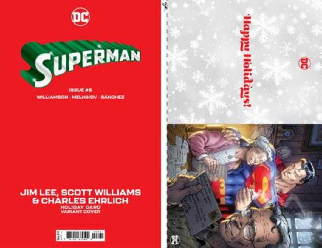 Superman #08 Cover D Jim Lee DC Holiday Card Special Edition Variant