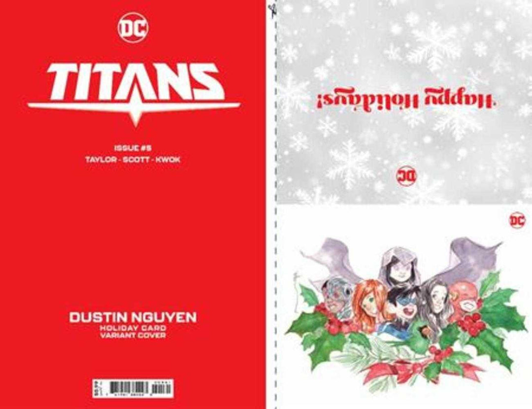 Titans #05 Cover D Dustin Nguyen DC Holiday Card Special Edition Variant