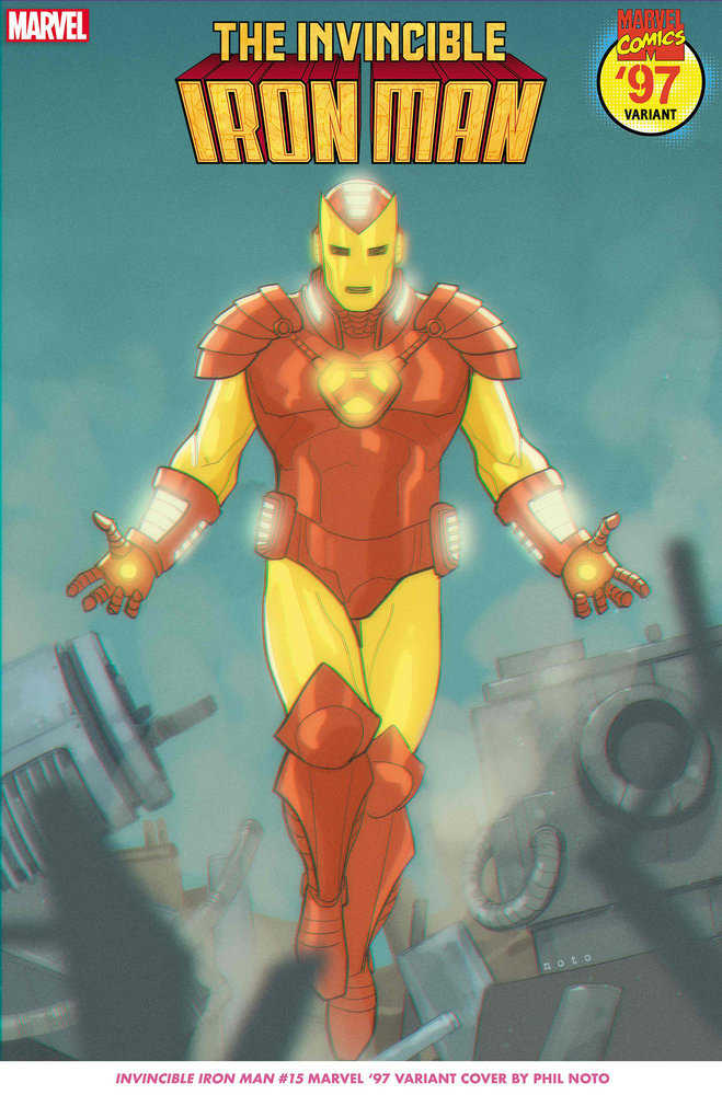 Invincible Iron Man #15 Phil Noto Marvel 97 Variant [Fhx]