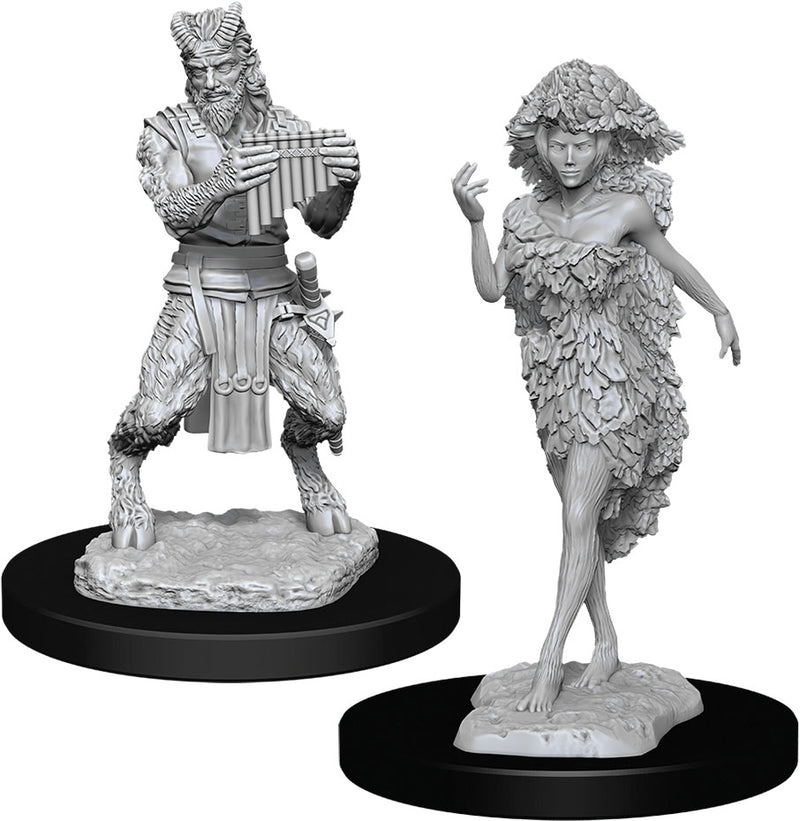 Dungeons & Dragons Nolzur`s Marvelous Unpainted Miniatures: W11 Satyr & Dryad