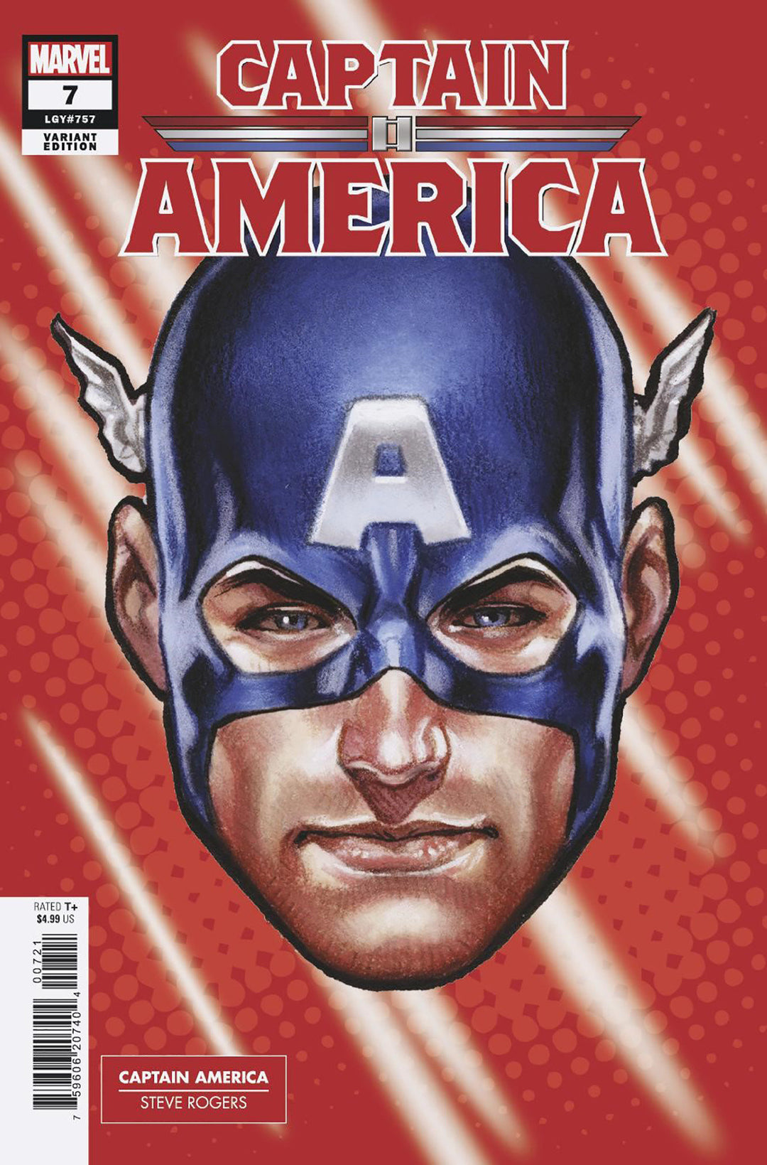 Captain America (2023) #07 Mark Brooks Headshot Variant