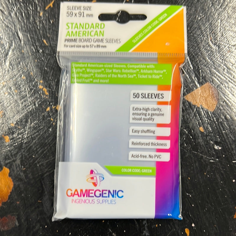 Gamegenic 50 Sleeves Pack Size Standard