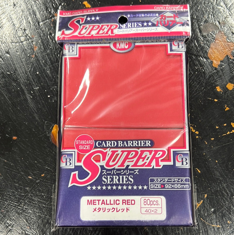 Super Series Card Barrier Metallic Red